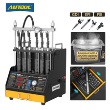 GDI EFI FEI fuel injector tester cleaning machine Ultrasonic Heated Cleaner 110V