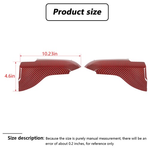 Interior Door Armrest Cover Trim Bezel For Ford Mustang 2015-23