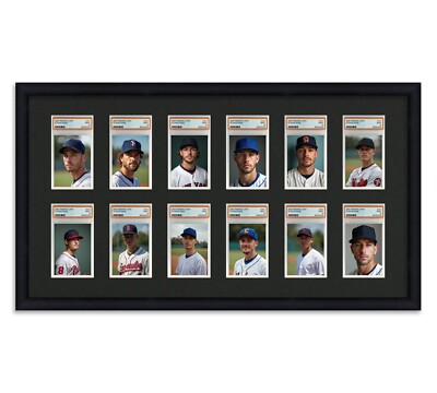 PSA Graded Card Frame Display Holds (12) Slabs Baseball, UV Protection  (optional | eBay