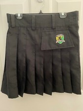Men's Scottish/Irish Kilt in Black, Tilted Kilt Pub Uniform Kilt, Size S Tall