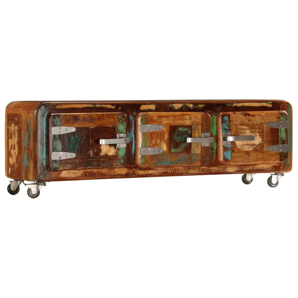USA TV Cabinet 14.6" Solid Reclaimed Wood TV Stand Couch Table Side Table
