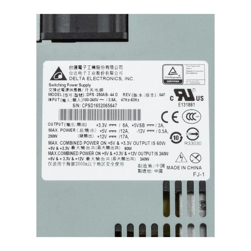 Power Supplies Delta Electronics DPS-250AB-44 D 250W 1U Flex ATX - Image 3 of 3