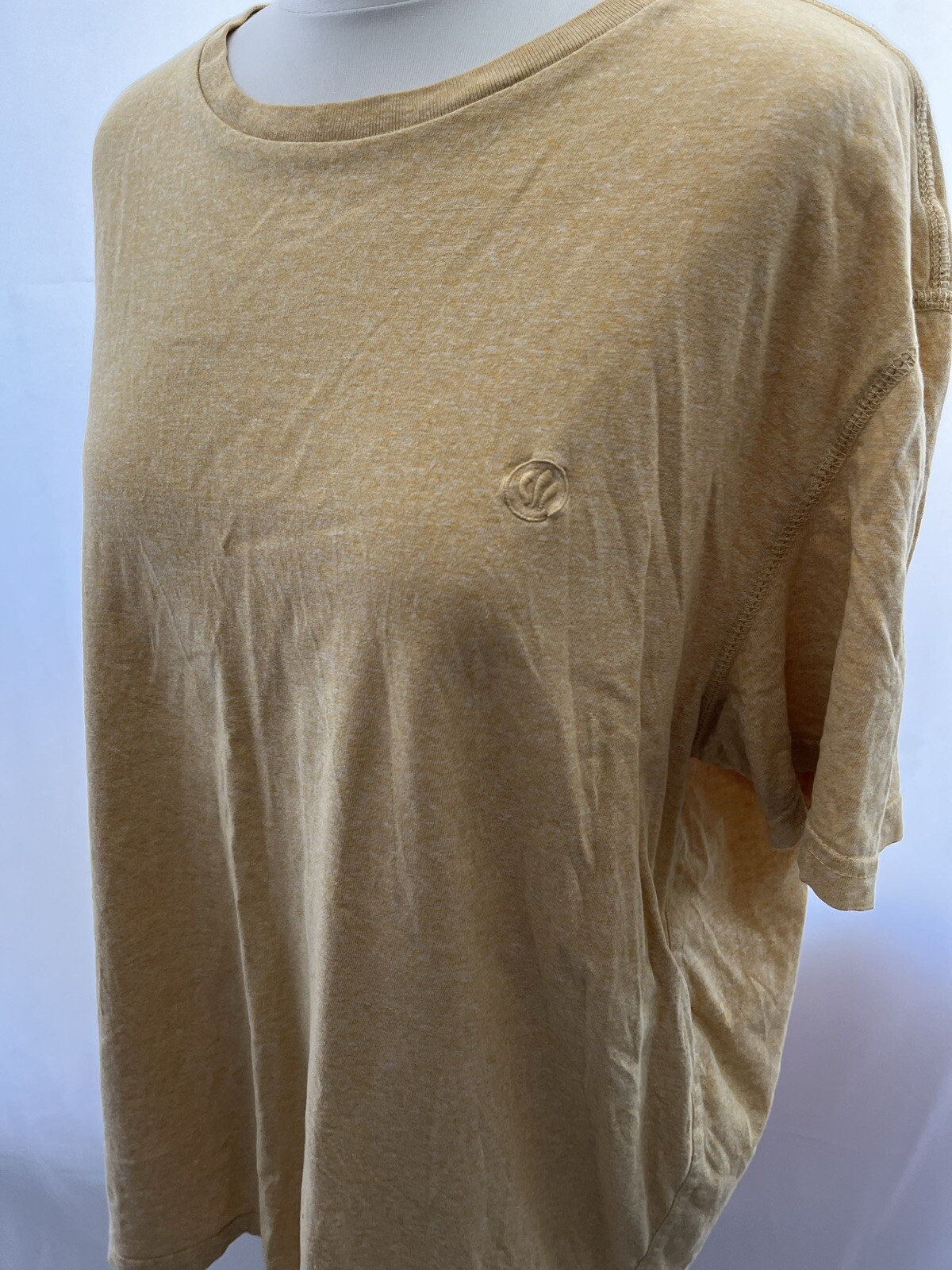 Tshirt Fat Face Size L Pale Orange Cotton Short Sleeve Crew Neck