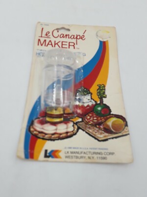LE CANAPE' Maker for Better Looking Hors-D'oeuvres Vintage 1980   