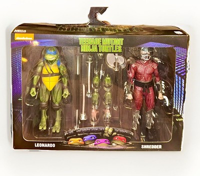Teenage Mutant Ninja Turtles (1990 Movie)  7'' Shredder vs Leo - Roof Top Battle