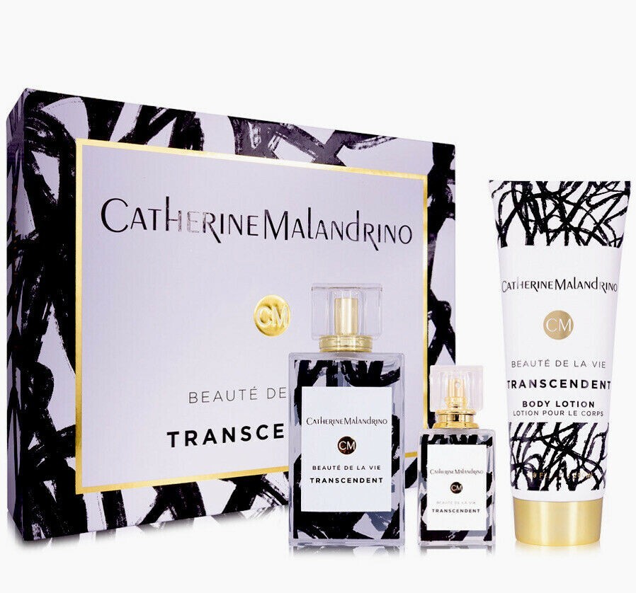 CATHERINE MALANDRINO TRANSCENDENT EDP Perfume 3pc Gift Set eBay