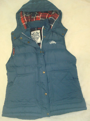 Tokyo Laundry Womens Hooded Vest Size 14 Puffer
