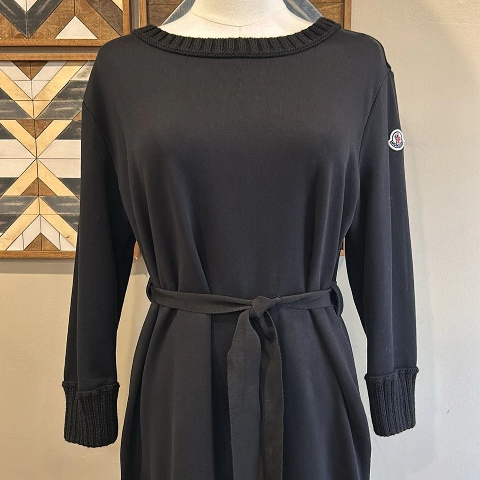 Abito Moncler Abito cravatta in vita nero piccolo us intime ottimeioni