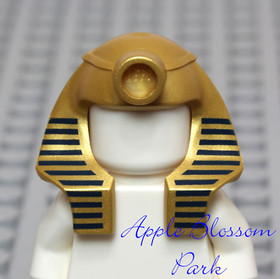 NEW Lego Minifig Pharaoh's Quest AMSET-RA HEAD DRESS - Mummy Gold Hat Gear 7327