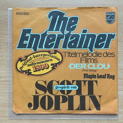 7'' vinyl - Scott Joplin   The Entertainer / Maple Leaf Rag (1974)