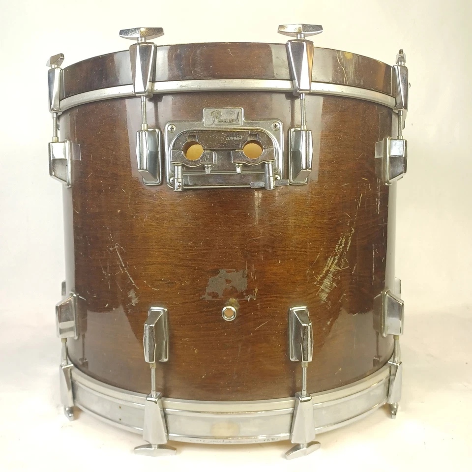Pearl All Maple 22,13,16" Drum Set "Walnut Lacquer" 8Ply Vintage 70s Bass/2-Toms - Image 4 of 4