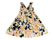 J. Crew Floral Pleated Dress Sz 2 Sleeveless Fit & Flare Sundress Cottagecore