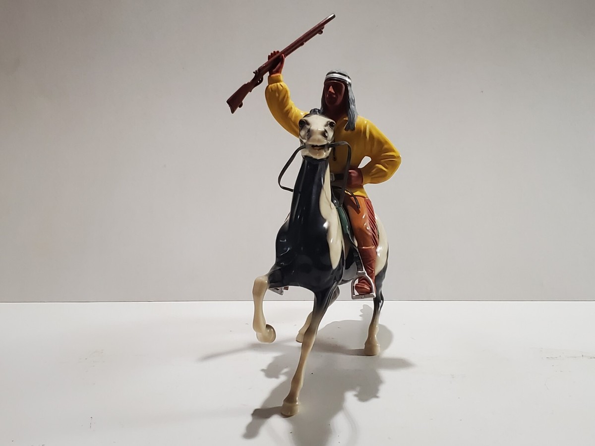 1950's Hartland Broken Arrow Chief Cochise Figure Pinto Horse Toy