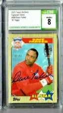 2021 Topps Archives Dave Parker Sign. Series '87 Topps CSG 8/ Auto 10 /99