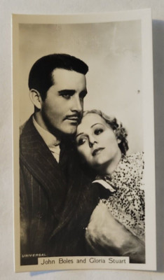 1937 Sinclair Film Stars Series 2 #56 John Boles & Gloria Stuart (B)