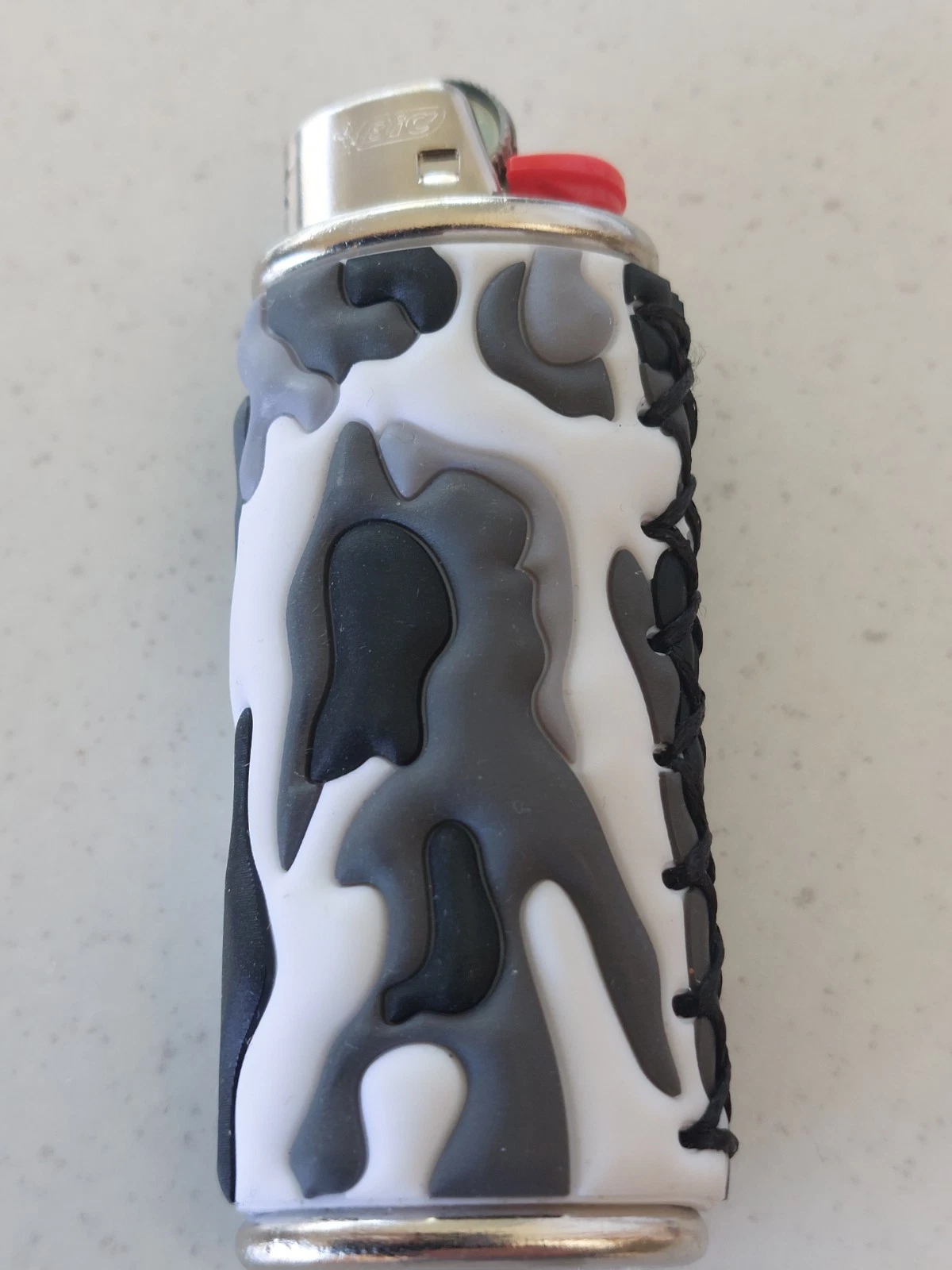Bic Lighter case Rubberised Metal Complete With Bic Lighter Unique Pattern  - Picture 3 of 19