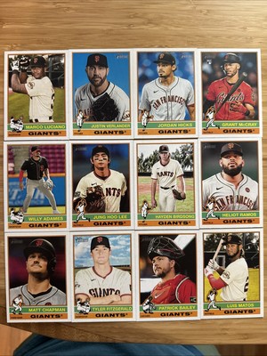 2025 Topps Heritage - San Francisco Giants Team Lot - 12 cards inc Jung Hoo Lee