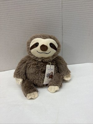 Warmies Brown Sloth - Plush Animal Microwavable Freezable Lavender Scented NWT