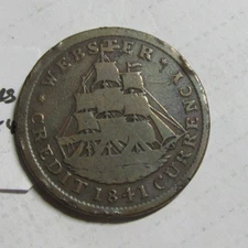 United Stated Hard Times Token 1837-41 Websters Van Burens Credit 1 cent token.