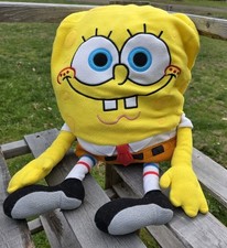 Vtg Viacom Nickelodeon 2000 SPONGEBOB SQUAREPANTS 24" Plush HUGE SpongeBob