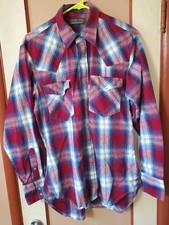 Levi's Sutter Creek Pearly Snap Western Flannel Shirt Men's Size L