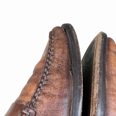 Franco Cuadra Shoes Mens Size 27.5 Brown Leather Loafers  display picture 3