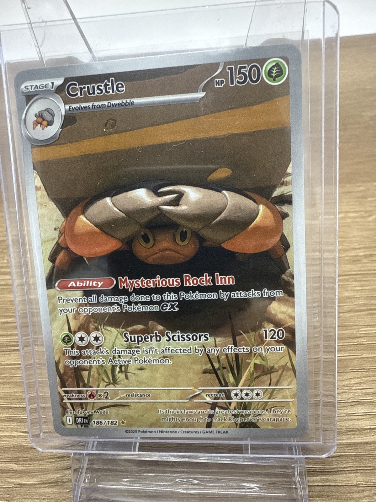 Pokémon Crustle IR Destined Rivals 186/182 English