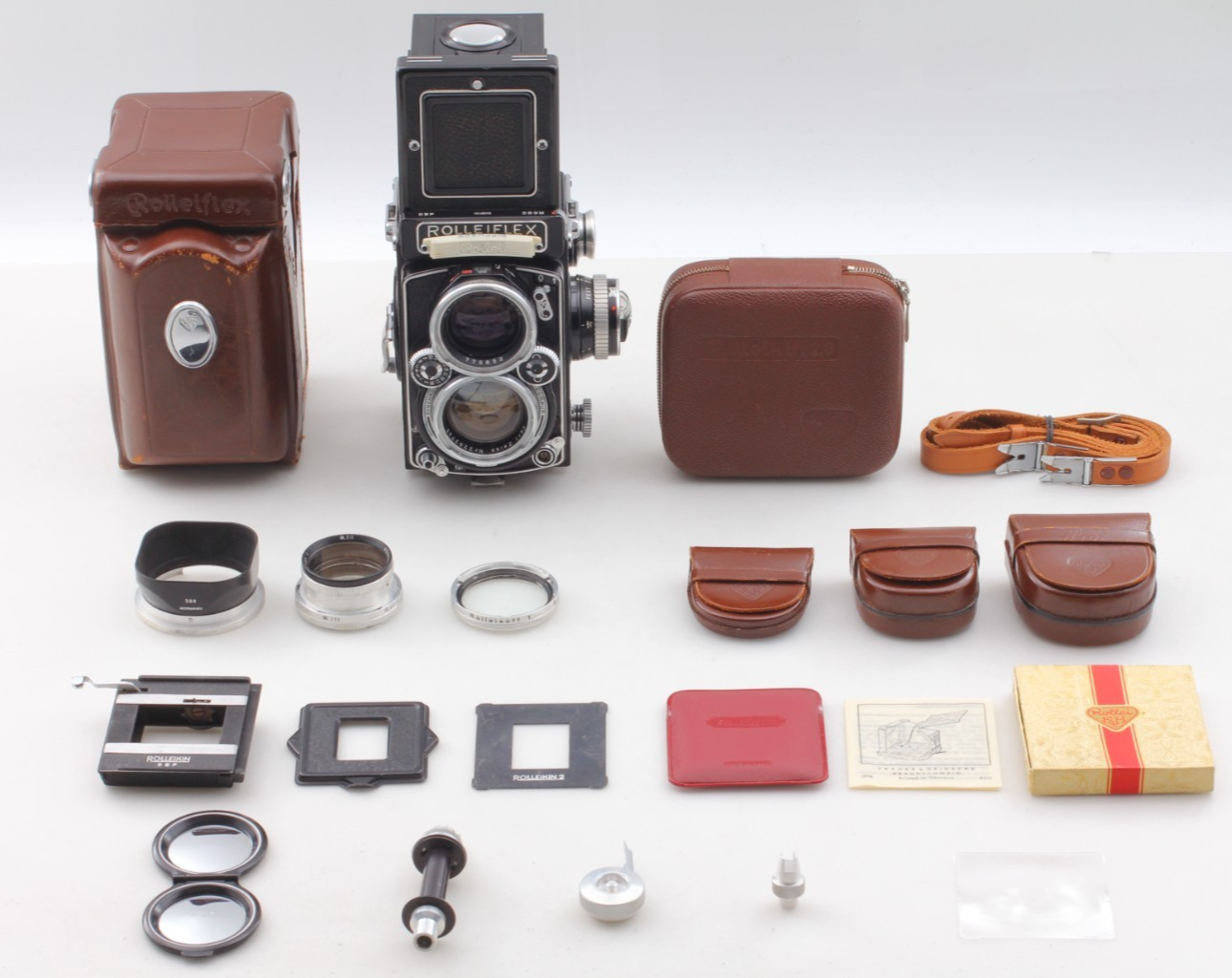 ALL Works [ Near MINT ]  Rolleiflex 2.8E TLR Planar 80mm F/2.8 Film Camera JAPAN