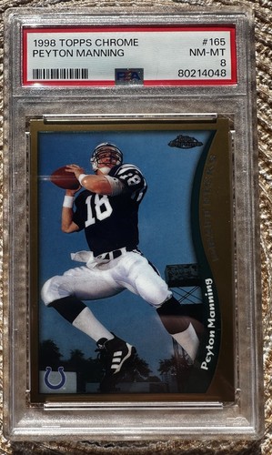 1998 Topps Chrome Peyton Manning #165 card
