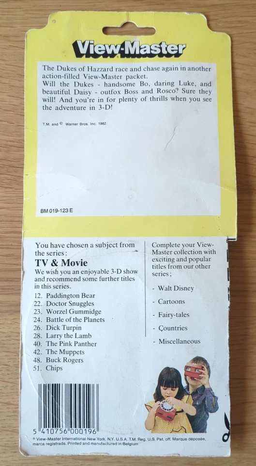 Vintage View-Master 3D The Dukes of Hazzard Set in Original Packaging 1982 - Image 4 of 4