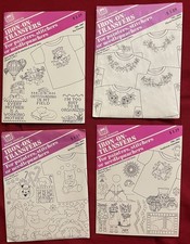 Lot of 4 Vintage Banar Iron-On Transfers for Stitchers Needlepunch Paint NOS 2