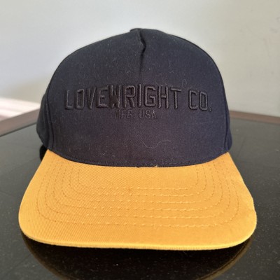 Lovewright Hat Rare Vtg Sample Hypebeast Streetwear Logo California Yellow Black