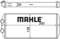 Mahle AH15000S WäRmetauscher FüR Innenraumheizung HeizungsküHler