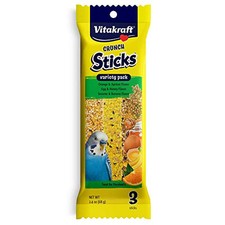 Vitakraft Bird Treats Crunch Sticks Variety Pack for Parakeets 7.2 oz