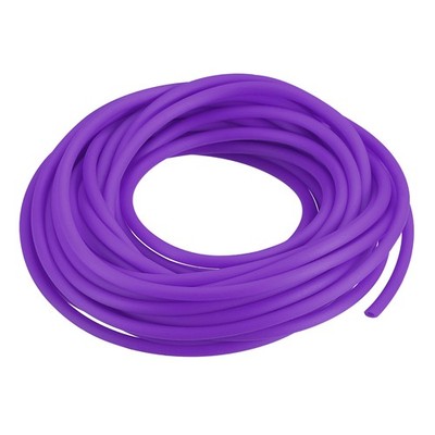 Rubber Cord Tube 16ft 2mm Dia 1mm Hole Purple Hollow Tubing for DIY Craft