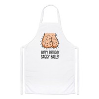 Geschenk SchüRze FüR Happy Birthday Saggy Balls Chefs Rude Grandad BBQ