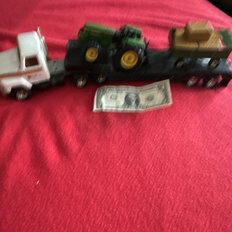 John Deere  Hauler With Tractor And Hay Wagon