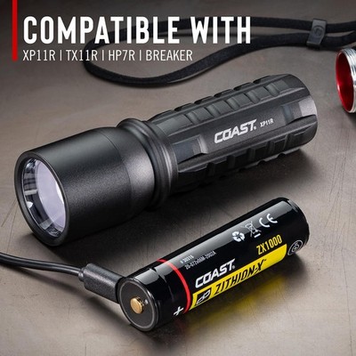 Coast 30316 ZX1000 ZITHION-X USB-C Rechargeable Battery for XP11R