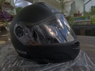Helm LS2 FF908 Strobe 2 Matt Black Gr. L Motorradhelm Klapphelm schwarz matt
