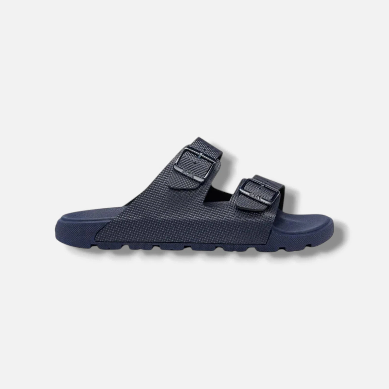 Hugo Boss Men Blue Surfley Embossed Slip-on Slide Sandals Shoes Size, 45