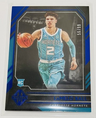 2020-21 Panini Chronicles Majestic Blue /99 Lamelo Ball Rookie RC #336 Hornets