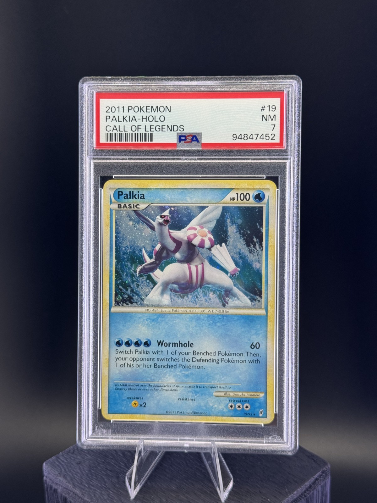 PALKIA 19/95 PSA 7 CALL OF LEGENDS HOLO