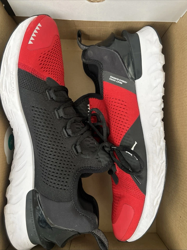 Jordan React Havoc Zapatos para Correr - Rojo/Negro/Blanco - Para Hombre Talla 10.5 - Usados Una Vez Foto 2 de 4