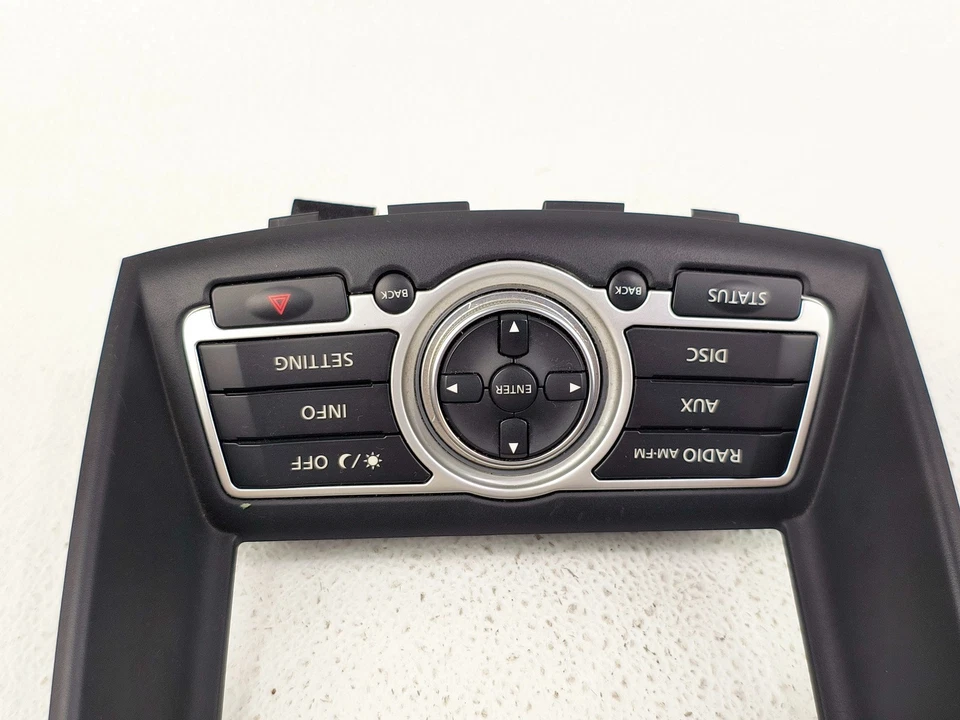 08-12 INFINITI EX35 TABLERO RADIO PANTALLA NAVEGADOR BISEL REDONDO MOLDURA OEM Foto 2 de 3