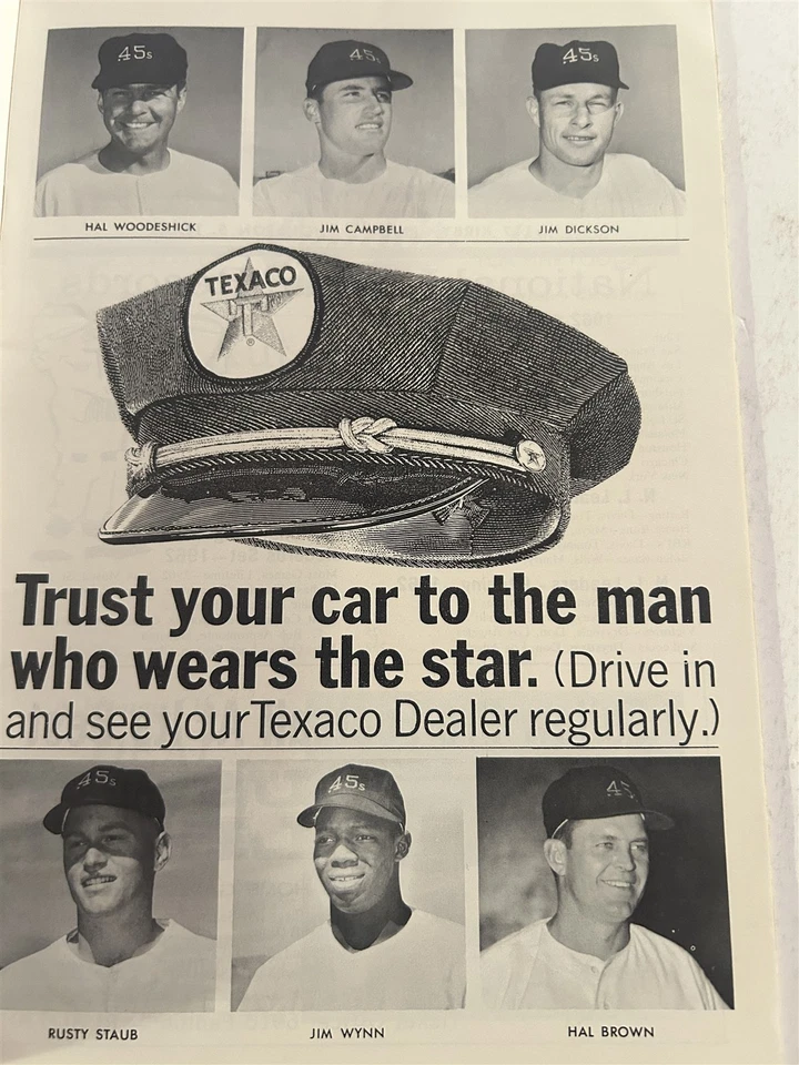 1963 LOS ANGELES Dodgers vs HOUSTON Colt 45s Program RUSTY STAUB Jim WYNN Temple - Image 4 of 4