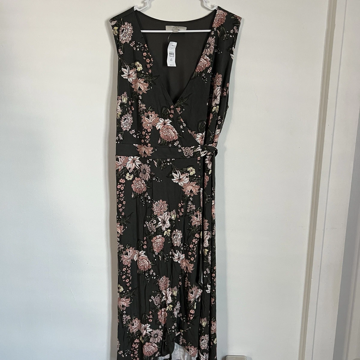 chinese dress ladies Umgee V Neck Floral Print Midi Dress – The Clothing Loft Boutique main image 1
