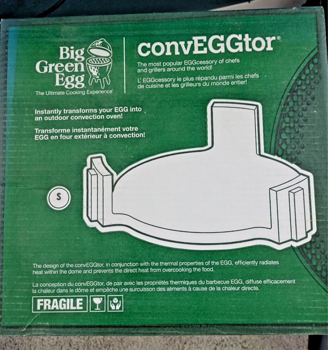 Big Green Egg Conveggtor Small Size Grill 13inch for sale online