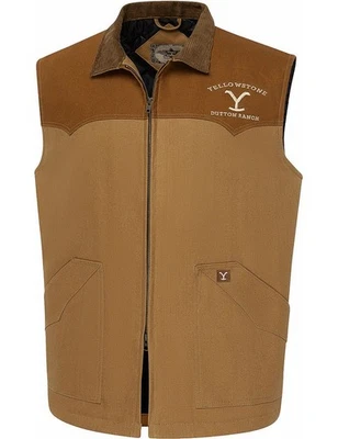 Stars & Stripes YELLOWSTONE Western Weste Cowboy Country Style »HAYS« Braun - Bild 1 von 2