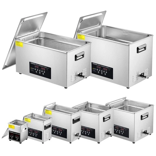 CREWORKS 2L-30L Ultrasonic Cleaner with Timer Heating Machine Sonic Cleaner