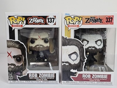 Rod Zombie lot of 2 Funko pop! w/Protector & wall shelf
